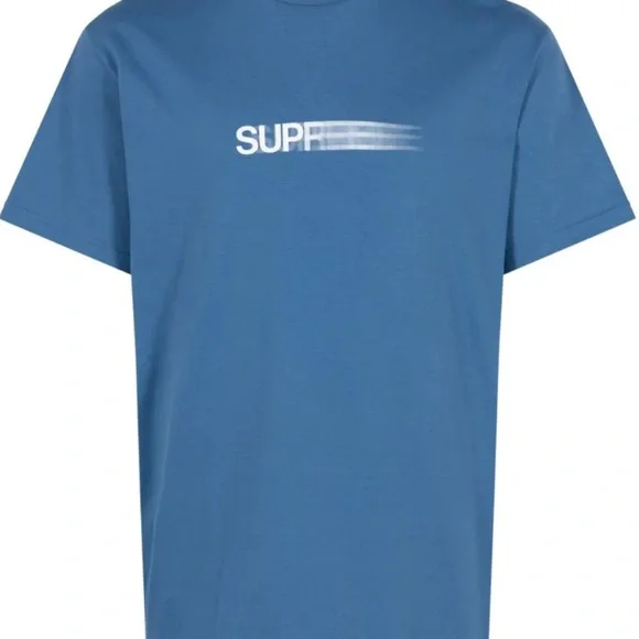Supreme Motion Logo Tee SS23 Fade Blue Size: L
